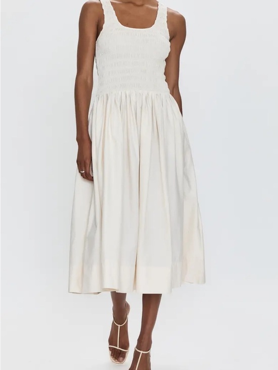 pistola Dresses & Skirts - Nwot Alessia Smocked Tank Midi Dress in Cream